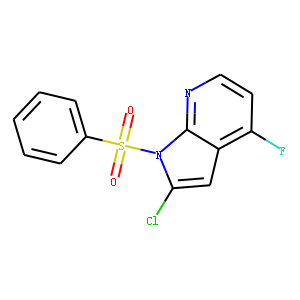 1-(Phenylsulphonyl)-2-chloro-4-fluoro-7-azaindole