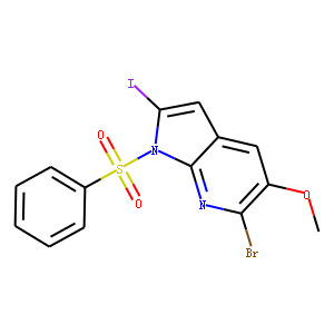 1-(Phenylsulphonyl)-6-broMo-2-iodo-5-Methoxy-7-azaindole