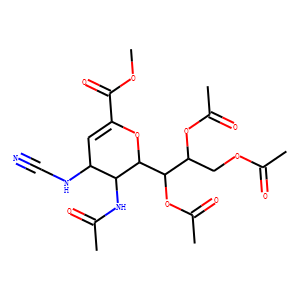 N-Cyano Zanamivir Amine Triacetate Methyl Ester