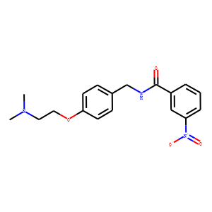 N-((4-(2-(Dimethylamino)ethoxy)phenyl)methyl)-3-nitrobenzamide