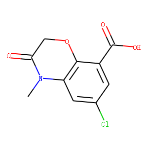 6-Chloro-3,4-dihydro-4-methyl-3-oxo-2H-1,4-benzoxanine-8-carboxylic acid