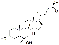 3,6-dihydroxy-6-methylcholanoic acid