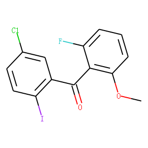 (5-CHLORO-2-IODOPHENYL)(2-FLUORO-6-METHOXYPHENYL)METHANONE