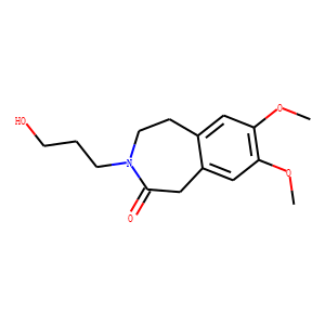 1,3,4,5-Tetrahydro-3-(3-hydroxypropyl)-7,8-dimethoxy-2H-3-benzazepin-2-one