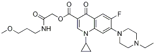 3-Quinolinecarboxylic acid, 1-cyclopropyl-7-(4-ethyl-1-piperazinyl)-6-fluoro-1,4-dihydro-4-oxo-, 2-[