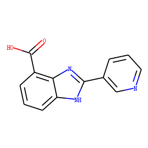 1H-Benzimidazole-7-carboxylic acid, 2-(3-pyridinyl)-