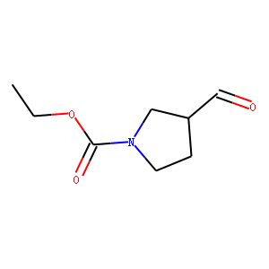 1-Pyrrolidinecarboxylic  acid,  3-formyl-,  ethyl  ester