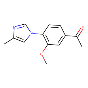 1-[3-methoxy-4-(4-methyl-1H-imidazol-1-yl)phenyl]ethanone