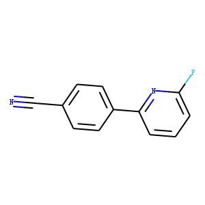 4-(6-fluoropyridin-2-yl)benzonitrile