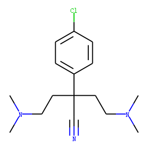α,α-Bis[2-(dimethylamino)ethyl]-4-chlorophenylacetonitrile