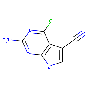2-Amino-4-chloro-7H-pyrrolo[2,3-d]pyrimidine-5-carbonitrile