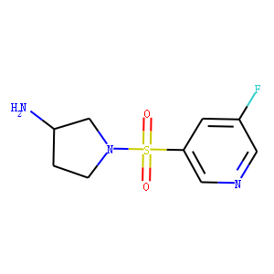 1-(5-fluoropyridin-3-ylsulfonyl)pyrrolidin-3-aMine