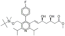 Methyl rel-(E)-7-[5-tert-Butyldimethylsilyloxymethyl-2,6-diisopropyl-4-(4-fluorophenyl)-pyrid-3-yl]-