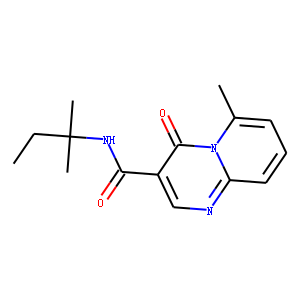 2-methyl-N-(2-methylbutan-2-yl)-10-oxo-1,7-diazabicyclo[4.4.0]deca-2,4 ,6,8-tetraene-9-carboxamide