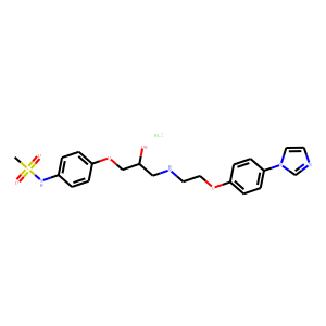 Methanesulfonamide, N-(4-(2-hydroxy-3-((2-(4-(1H-imidazol-1-yl)phenoxy )ethyl)amino)propoxy)phenyl)-