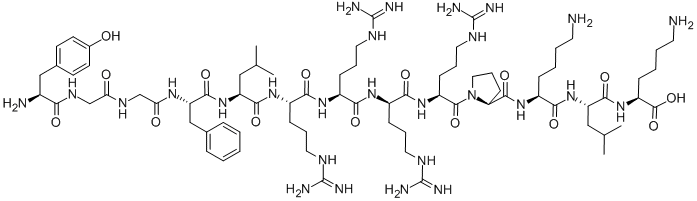 H-TYR-GLY-GLY-PHE-LEU-ARG-ARG-D-ARG-ARG-PRO-LYS-LEU-LYS-OH