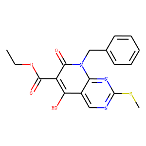ethyl 8-benzyl-5-hydroxy-2-(methylthio)-7-oxo-7,8-dihydropyrido[2,3-d]pyrimidine-6-carboxylate