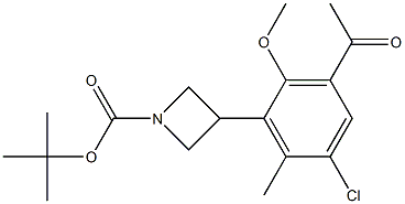 tert-butyl 3-(3-acetyl-5-chloro-2-Methoxy-6-Methylphenyl)azetidine-1-carboxylate