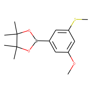 2-(3-Methoxy-5-(methylthio)phenyl)-4,4,5,5-tetramethyl-1,3,2-dioxaborolane