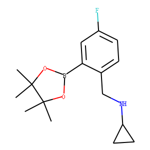 N-(4-Fluoro-2-(4,4,5,5-tetramethyl-1,3,2-dioxaborolan-2-yl)benzyl)cyclopropanamine