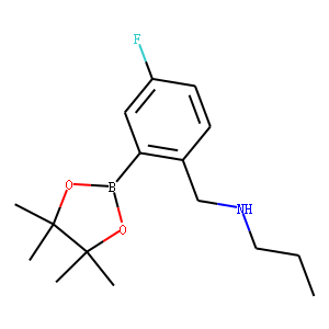 N-(4-Fluoro-2-(4,4,5,5-tetramethyl-1,3,2-dioxaborolan-2-yl)benzyl)propan-1-amine