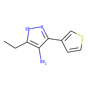3-ethyl-5-(thiophen-3-yl)-1H-pyrazol-4-aMine