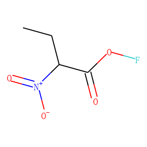 Butanoic acid, 2-nitro-, anhydride with hypofluorous acid (9CI)
