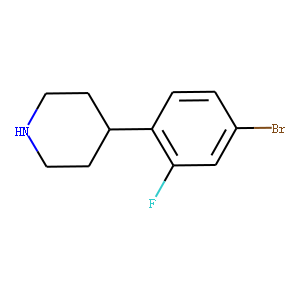 4-(4-broMo-2-fluorophenyl)piperidine