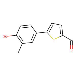 4-(5-Formylthiophen-2-yl)-2-methylphenol