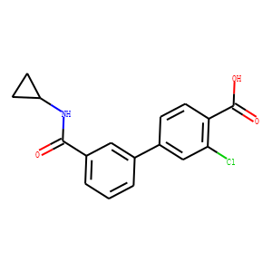 2-Chloro-4-[3-(cyclopropylaminocarbonyl)phenyl]benzoic acid