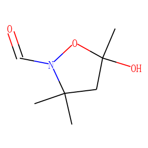 2-Isoxazolidinecarboxaldehyde, 5-hydroxy-3,3,5-trimethyl- (9CI)