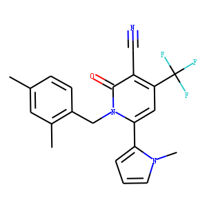 1-(2,4-dimethylbenzyl)-6-(1-methyl-1H-pyrrol-2-yl)-2-oxo-4-(trifluoromethyl)-1,2-dihydropyridine-3-c