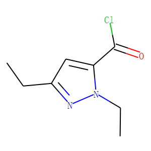1H-Pyrazole-5-carbonyl chloride, 1,3-diethyl- (9CI)