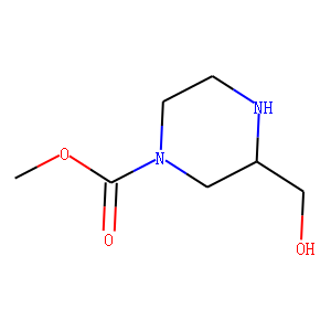 1-Piperazinecarboxylicacid,3-(hydroxymethyl)-,methylester,(S)-(9CI)
