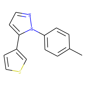 5-(thiophen-3-yl)-1-p-tolyl-1H-pyrazole