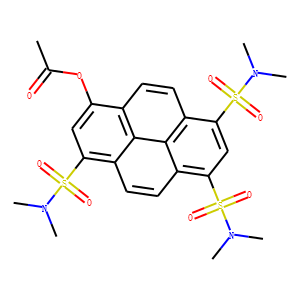 8-ACETOXY-N,N,N/',N/',N/'/',N/'/'-HEXAMETHYLPYRENE-1,3,6-TRISULFONAMIDE