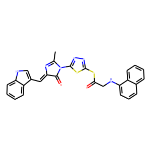 Ethanethioic acid, (naphthalenylamino)-, S-(5-(4,5-dihydro-4-((1H-indo l-3-yl)methylene)-2-methyl-5-