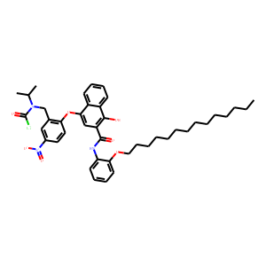 4-(2-(N-CHLOROCARBONYL-N-ISOPROPYL)AMINOMETHYL-4-NITRO)PHENOXY-1-HYDROXY-N-(2-TETRADECYLOXYPHENYL)-2