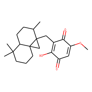 2-Hydroxy-3-[(2,5,5-trimethyl-1,8a-methanodecalin-1-yl)methyl]-5-methoxy-2,5-cyclohexadiene-1,4-dion