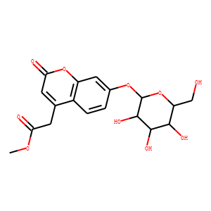 7-beta-galactopyranosyl-oxycoumarin-4-acetic acid methyl ester