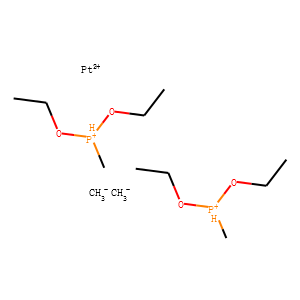 carbanide, diethoxy-methyl-phosphanium, platinum(+2) cation