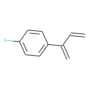 Benzene, 1-fluoro-4-(1-methylene-2-propenyl)- (9CI)