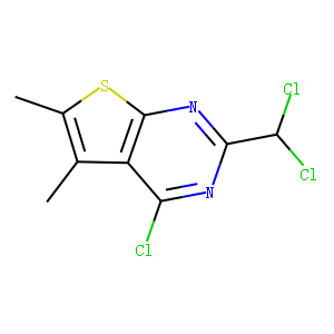 4-CHLORO-2-(DICHLOROMETHYL)-5,6-DIMETHYLTHIENO[2,3-D]PYRIMIDINE