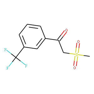 2-(METHYLSULFONYL)-1-[3-(TRIFLUOROMETHYL)PHENYL]ETHANONE