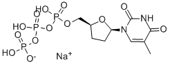 3/'-DEOXYTHYMIDINE-5/'-O-TRIPHOSPHATE/2/',3/'-DIDEOXYTHYMIDINE-5/'-O-TRIPHOSPHATE SODIUM SALT