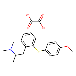 Benzeneethanamine, 2-((4-methoxyphenyl)thio)-N,N,alpha-trimethyl-, eth anedioate (1:1)