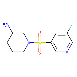 1-(5-fluoropyridin-3-ylsulfonyl)piperidin-3-aMine
