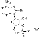 8-BROMOADENOSINE-3/',5/'-CYCLIC MONOPHOSPHOROTHIOATE, RP-ISOMER SODIUM SALT