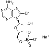 8-BROMOADENOSINE-3/',5/'-CYCLIC MONOPHOSPHOROTHIOATE, RP-ISOMER SODIUM SALT