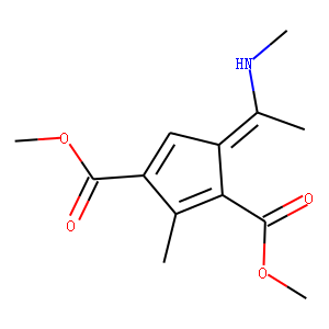 2-Methyl-5-[1-(methylamino)ethylidene]-1,3-cyclopentadiene-1,3-dicarboxylic acid dimethyl ester